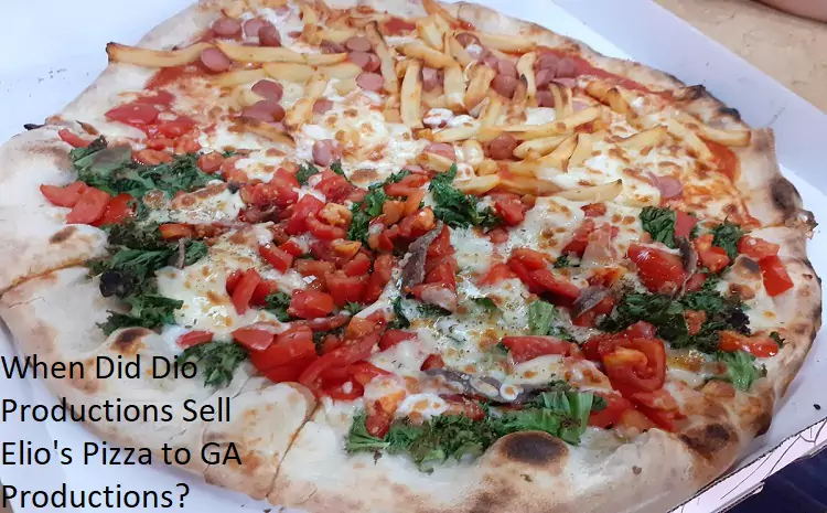 When Did Dio Productions Sell Elio's Pizza to GA Productions?